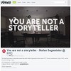 You are not a storyteller - Stefan Sagmeister